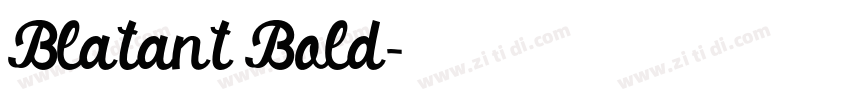 Blatant Bold字体转换